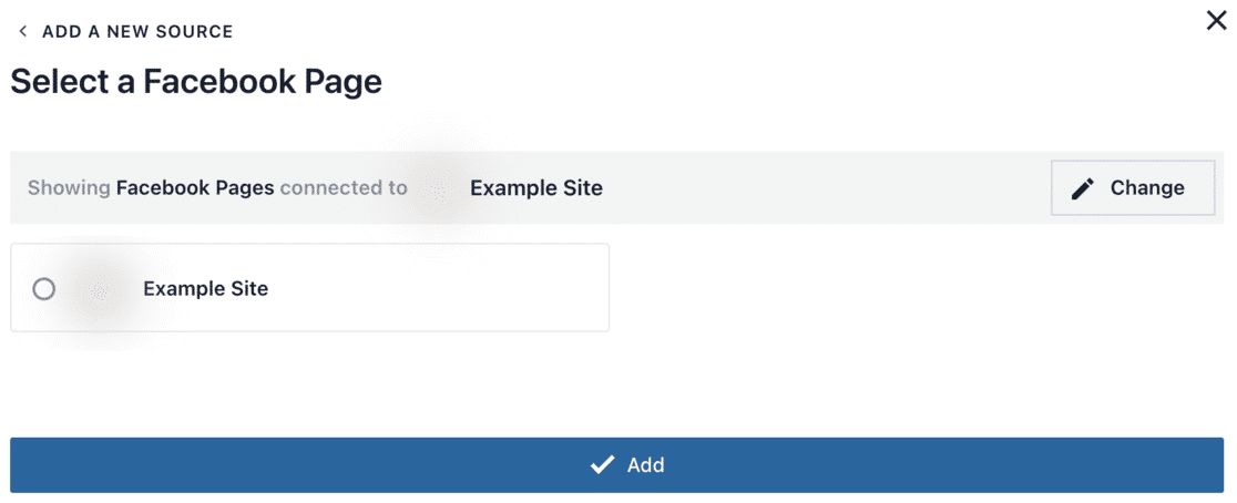 Connect Facebook Feed Pro to page
