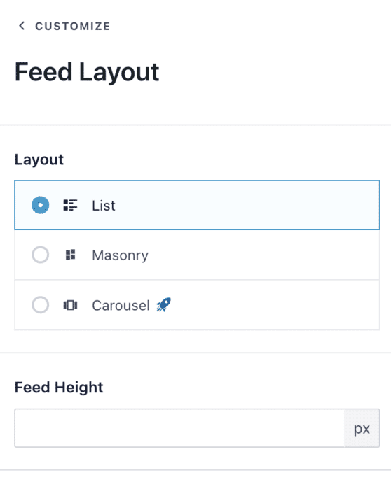 Smash Balloon facebook feed layout